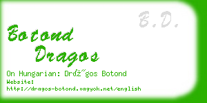 botond dragos business card